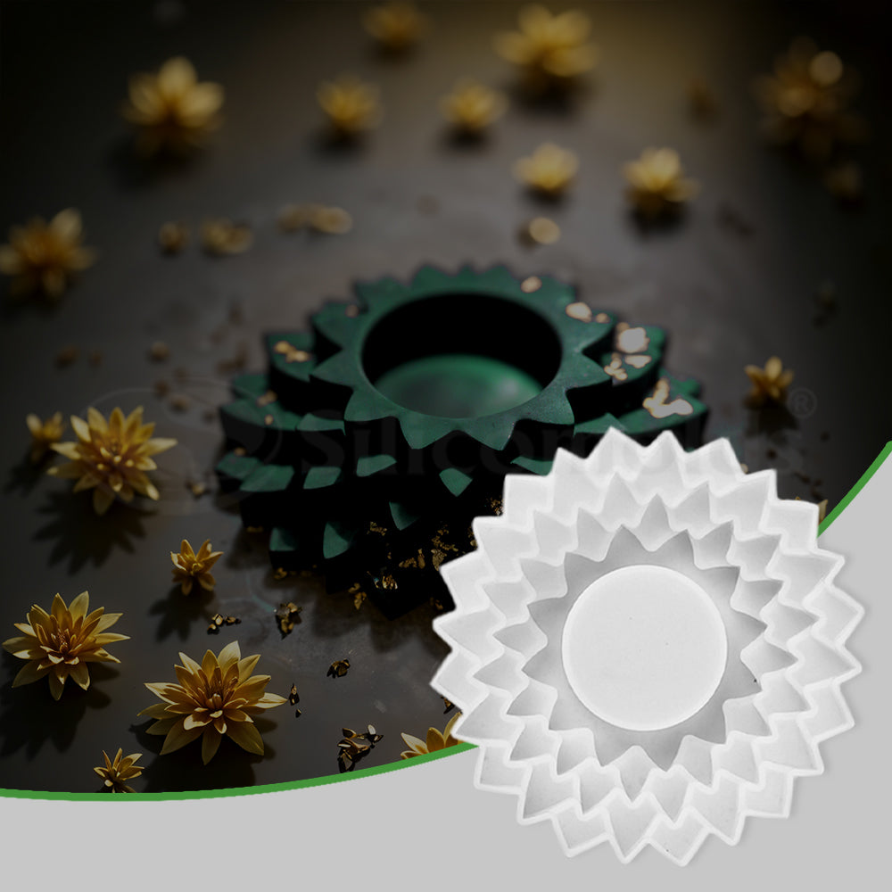 SILICOMOLDS - MULTI STAN 3D FLOWER TEALIGHT -URP-300-RM